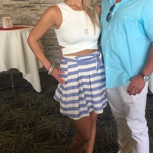 Lovers and friends stripes mini skirt